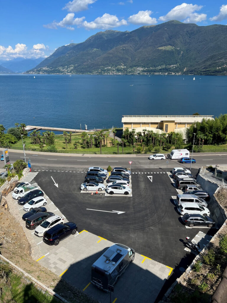 Camper parking area area sosta camper