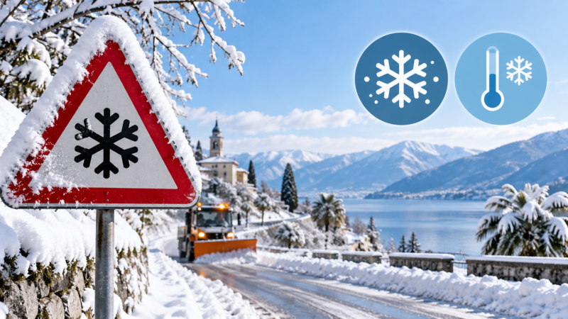 Paesaggio invernale e sicurezza stradale
